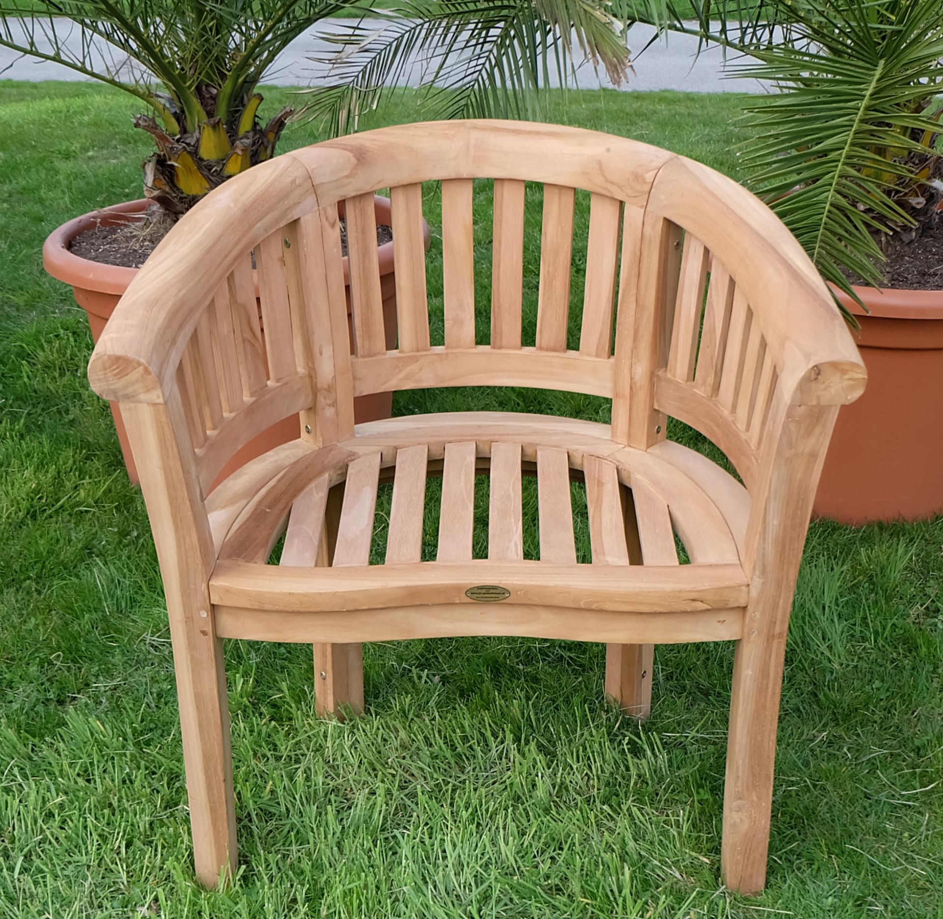 ECHT TEAK Bananensessel Gartensessel Gartenstuhl Holzsessel Holzstuhl