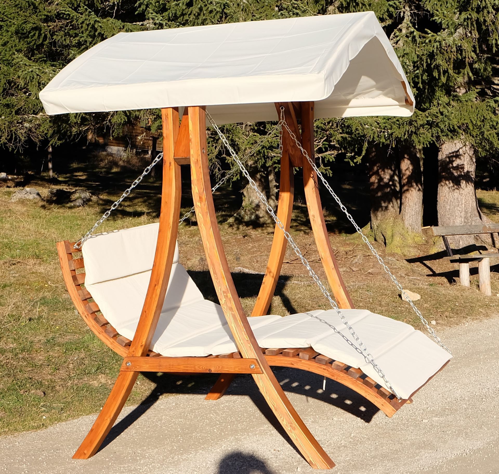 Design Hollywoodschaukel Gartenschaukel Hollywoodliege Doppelliege aus