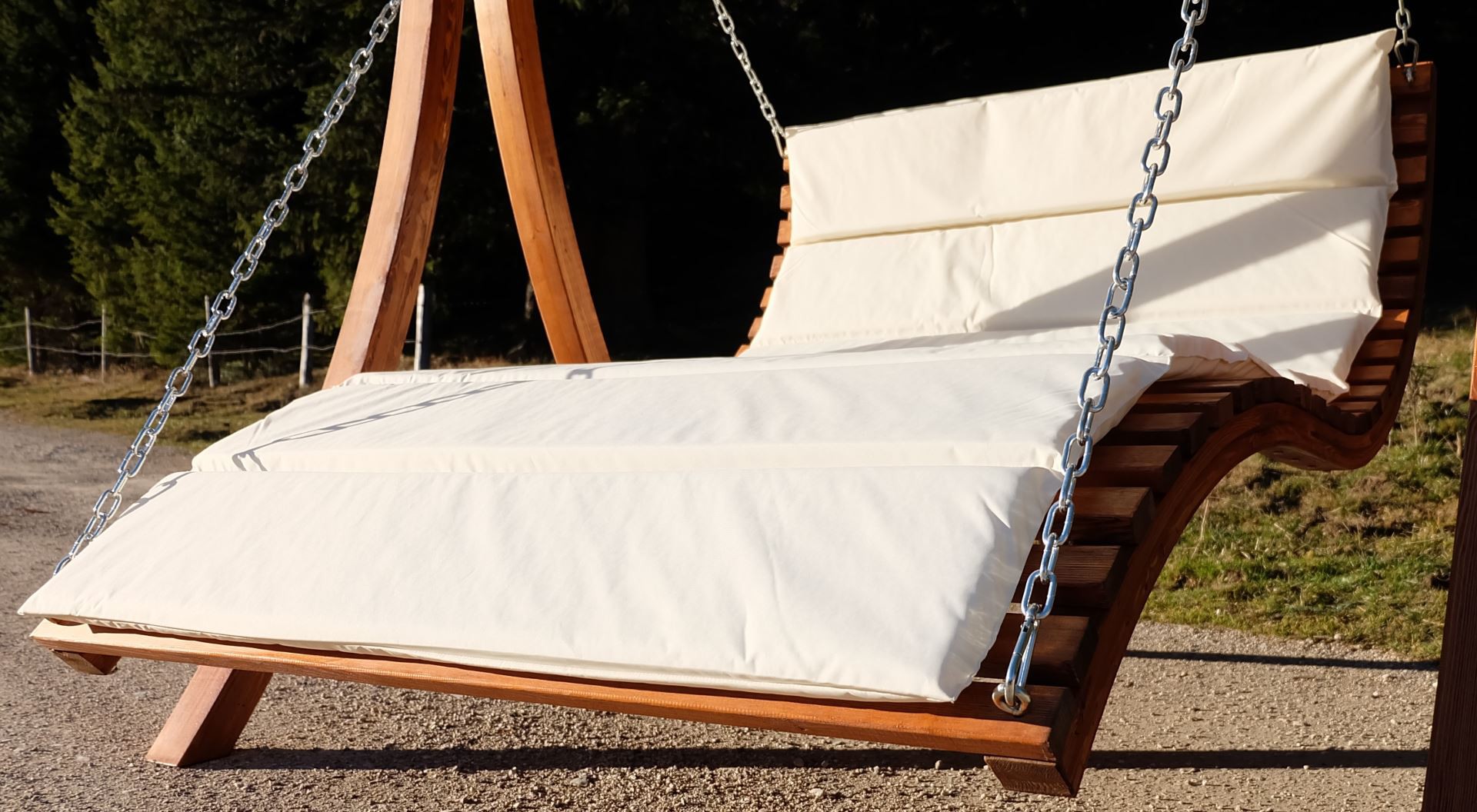 Design Hollywoodschaukel Gartenschaukel Hollywoodliege Doppelliege aus