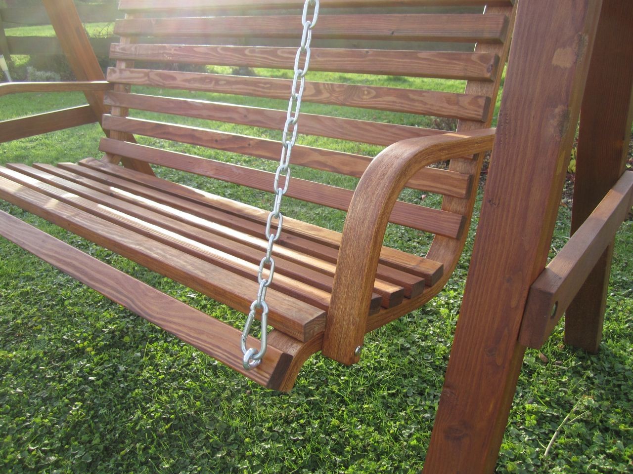 Design Bank aus Holz Lärche für Hollywoodschaukel 2-Sitzer ...